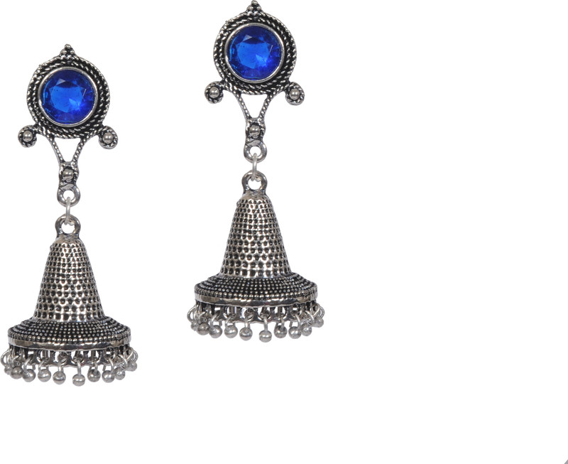 pearlsberry Kundan Studded Reverse Cone Shaped Brass Jhumki Earring