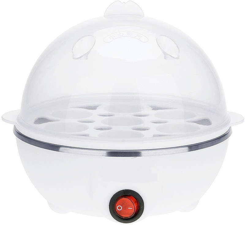 Aryshaa Plastic and Stainless Steel 7 Egg Boiler with Tray (Multicolour) Egg Cooker(7 Eggs)