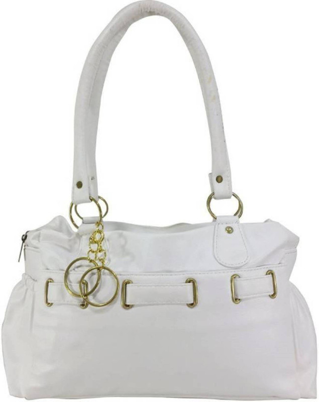 prakashgarments Bukcle Chain White Shoulder Bag