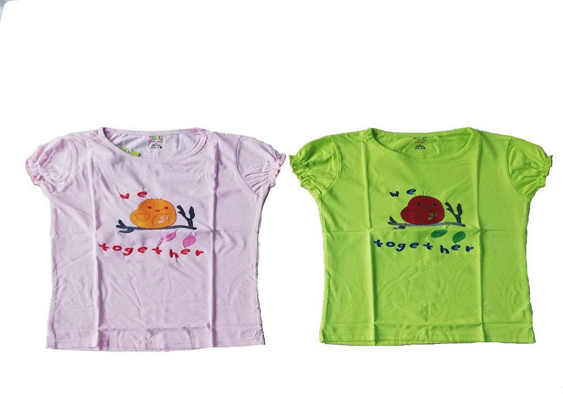 womenora Girls Casual Khadi Cotton Fashion Sleeve Top(Light Green, Pack of 2)