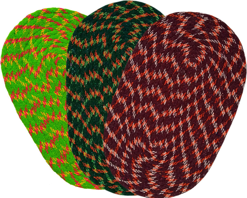 shf Cotton Door Mat(35x55 cm set of 3 pc multicolor, Large)