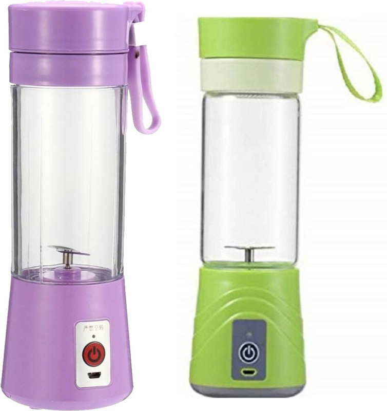 GORICH GR-CMG-30 Set of 2 Premium Quality USB Juicer 500 Juicer Mixer Grinder(Blue, 2 Jars)