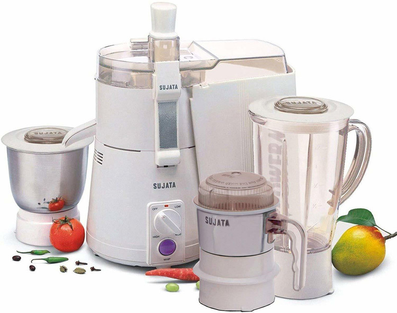 SUJATA B07D8VBYB4 Powermatic Plus 900 Juicer Mixer Grinder(Multicolor, 3 Jars)