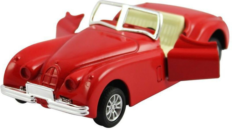 maisie DealBindaas Die Cast Metal 1:32 Classic Antique Car Model | Pull Back Action | Opening Doors Dinky Car | Toys | Children Gift Collection | Red(Multicolor)
