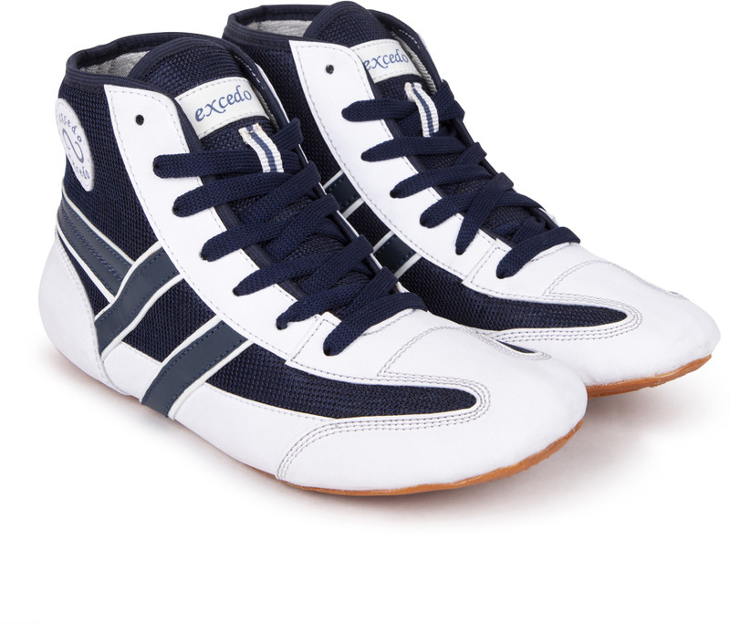 excido Kabaddi01blue Boxing & Wrestling Shoes For Men(Blue, White)