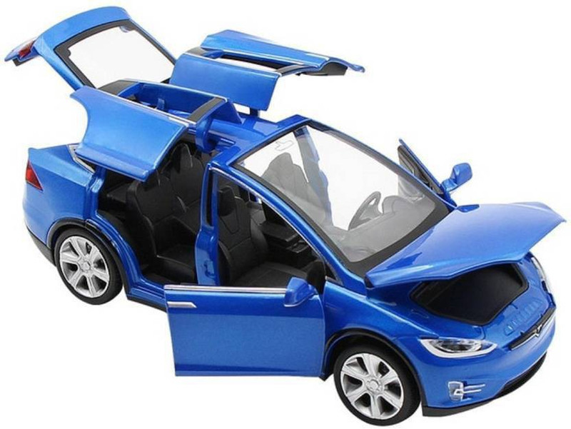 krisha tesla metal car(Blue)