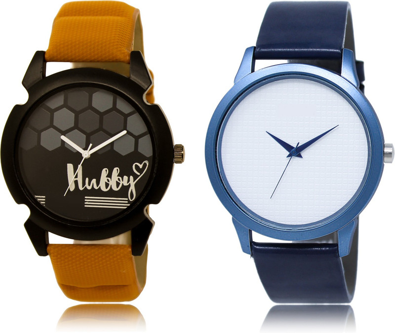 loretta Fresh Fashion LT_32_33 New Hubby Trendy All Blue Round Dial Combo Analog Watch  - For Boys