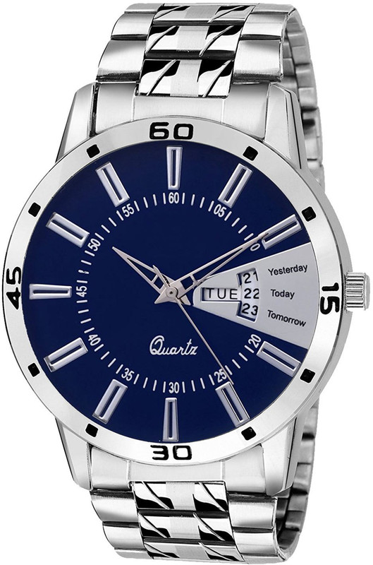 shree deals day & date DAY&DATE BLUE Analog Watch  - For Men