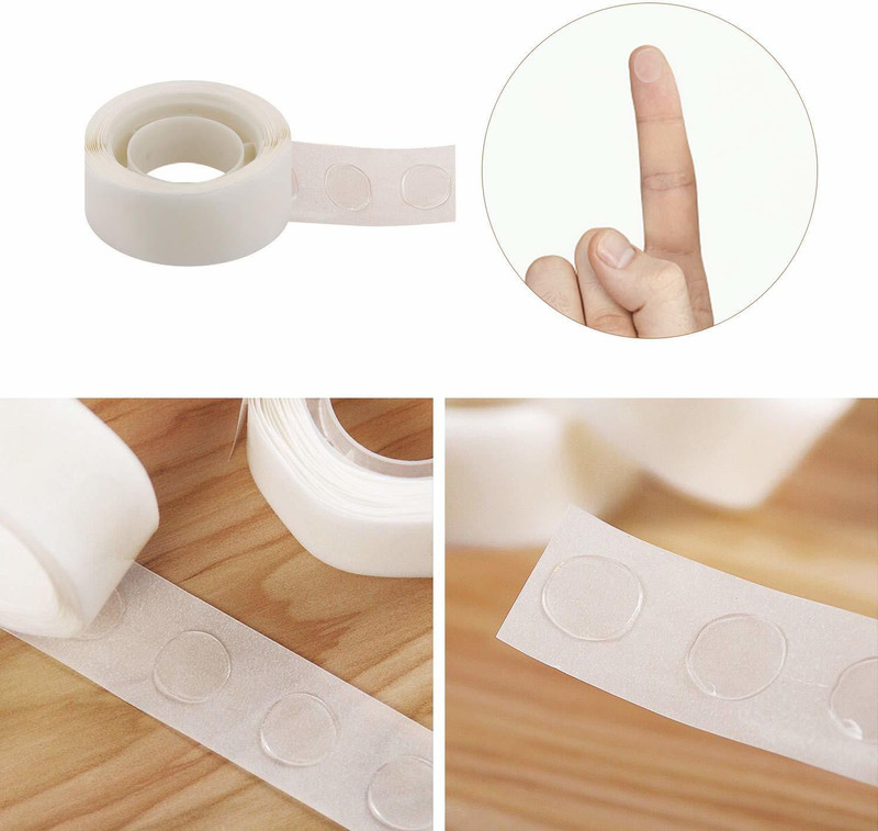 PARTY MIDLINKERZ 400PCS (4 Rolls) Double Sided Balloon Glue for Dots Sticker Point Tape(Set of 4)