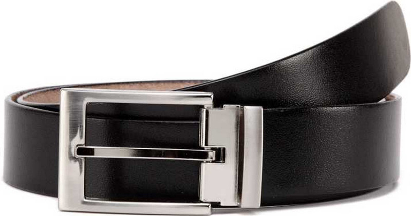 srbelt Men Formal Black Genuine Leather Belt