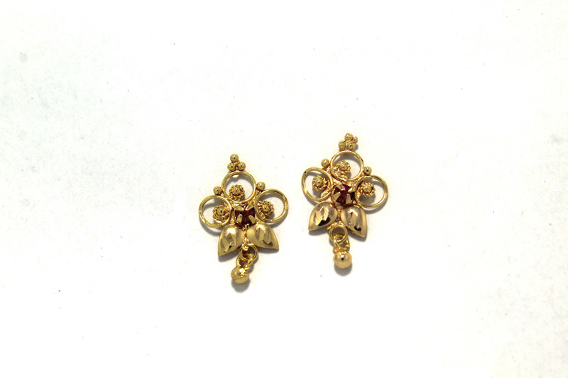 kb jewellery stores es 09 Crystal Bronze Stud Earring