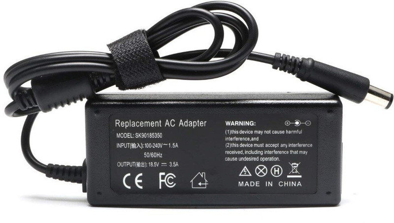 di HP LAPTOP CHARGER 18.5V-3.5A(HP BIG) 18.5 W Adapter(Power Cord Included)