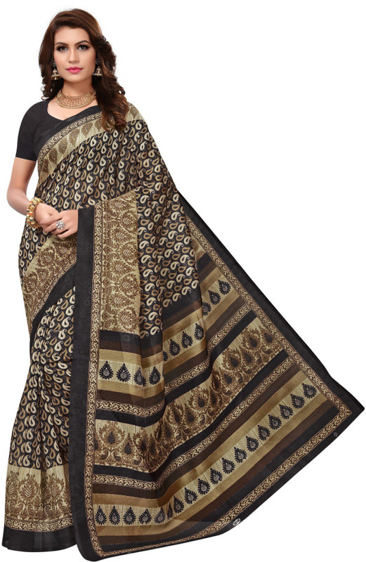 jelly impex Printed Fashion Art Silk Saree(Multicolor)