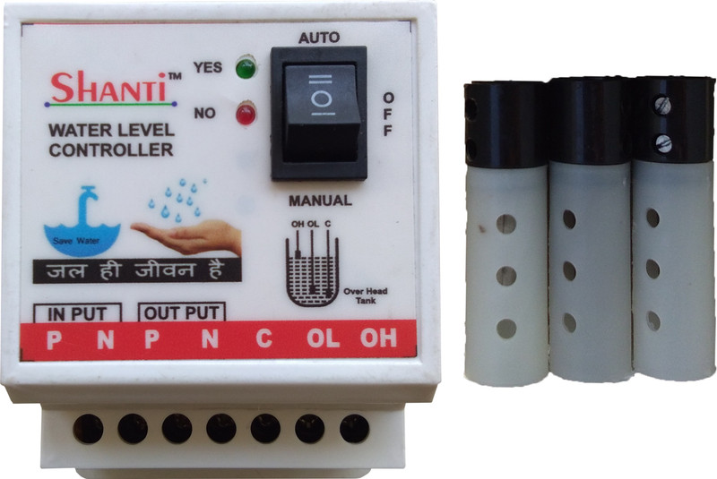 SHANTI WATER LEVEL CONTROLLER WITH 3 SENSOR WITH 1 YEAR REPLACEMENT WARRANTY BEST FOR HOME USE Wired Sensor Security System SHANTI WATER LEVEL CONTROLLER WITH 3 SENSOR WITH 1 YEAR REPLACEMENT WARRANTY BEST FOR HOME USE Wired Sensor Security System