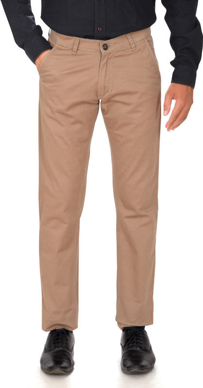beau vouss Slim Fit Men Khaki Trousers