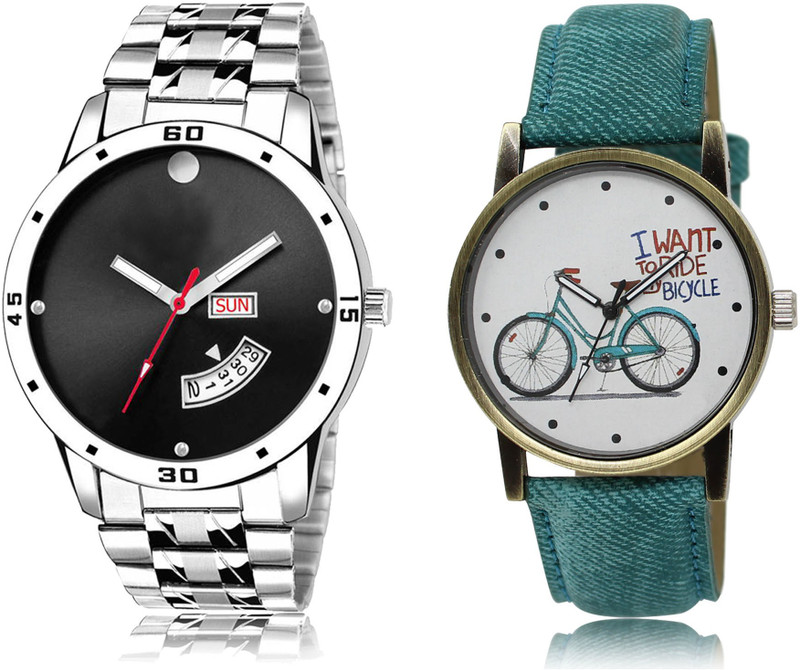 brahmani sales LR104-LR229 New Latest Designer Combo of 2 Analog Watch  - For Couple