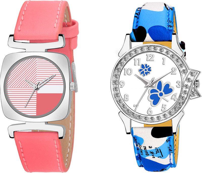 risol New LOOK~2019 Of The Year Combo Sett Of Two For Women And Girls UU~85 Analog Watch  - For Girls