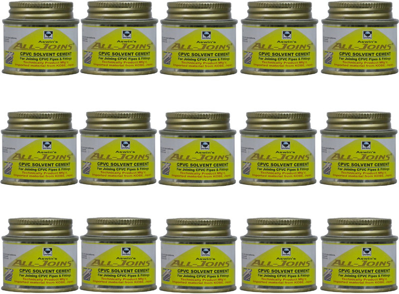all joins CPVC Solvent cement For Joining CPVC Pipes & Fittings(pack of 15) Adhesive(50 ml)