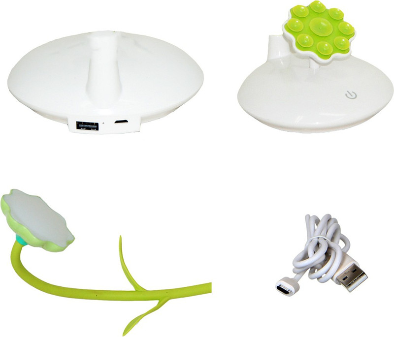 Muren 3 In 1 Mobile Charger-Mobile Holder-LED Light Dock(Green, White)