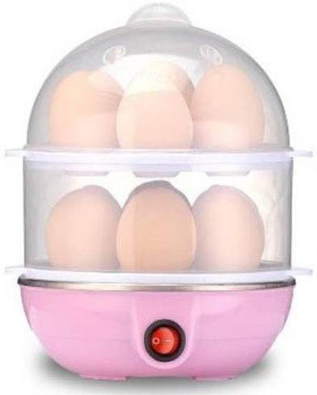 adiyogi 2 In 1 Double Layer Electric Non Stick Mini Egg Frying Pan Boiler. WDL201 Egg Cooker (14 Eggs) AY-232 Egg Cooker(Multicolor, Pink, 14 Eggs)