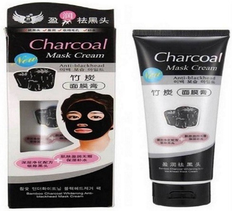 charcoal HIGH QUALITY ANTI-BLACKHEAD OIL-CONTROL BAMBOO FACE MASK CREAM FOR ALL SKIN(130 g)