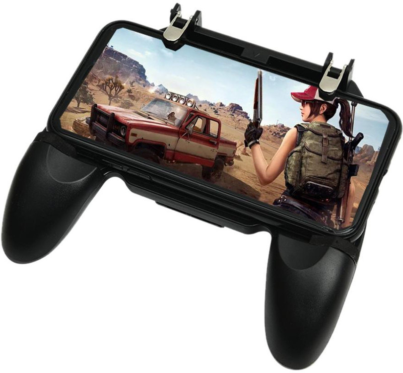 Voltrob Pubg W10 Wireless Joystick With Trigger And Aim Keys Controlled Button Gaming Accessory Kit(Black, For Android)
