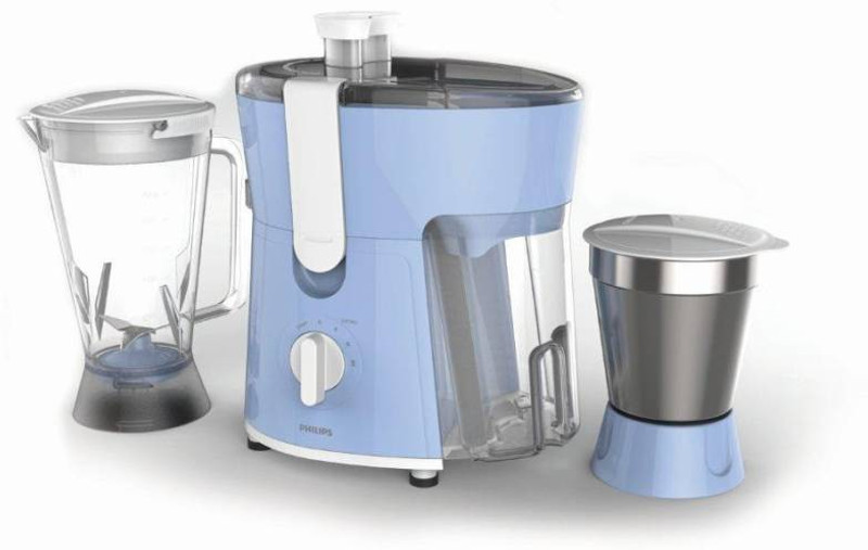 Philips HL 7575 WITH 600W MOTOR 600 Juicer Mixer Grinder(White, Blue, 2 Jars)