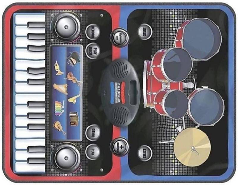 ruhanenterprise 2 in 1 Musical Jam Playmat (Multicolour) Play For Kids(Multicolor)