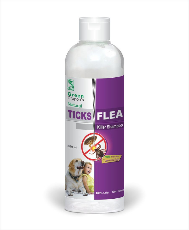 Green Dragon Flea and Tick Killer Dog Shampoo(500 ml)