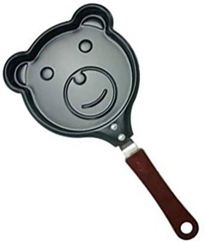 manki fashion Cute Cartoon Shaped Mini Egg Pancake Frying Pan Pancake Pan 12 cm diameter(Stainless Steel)