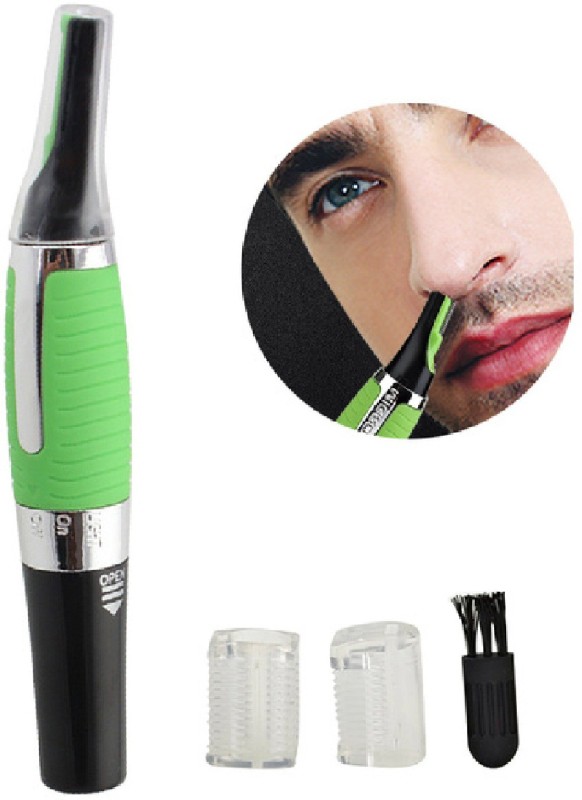 DJ FINDER Original Micro Trimmer Remover Touch Personal Hair Ear Nose Neck Eyebrow Trimmer Shaver  Runtime: 200 min Trimmer for Men & Women(Black, Green)