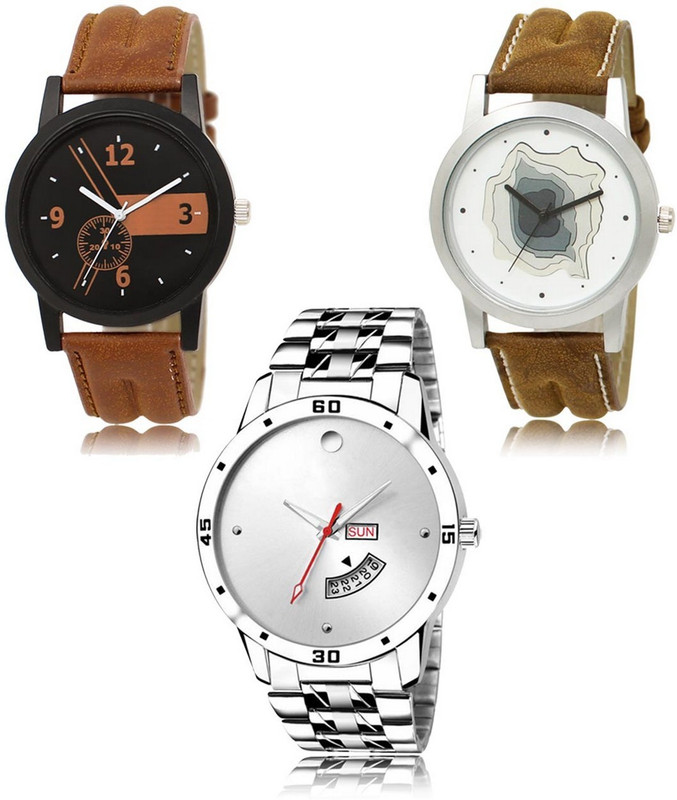 fashion pool 01_09_103 MOST STYLISH DESIGNER LEATHER & STAINLESS STEEL BELT WATCH FOR MEN_BOYS NEW ARRIVAL FAST SELLING TRACK DESIGNER LEATHER BELT WATCH FOR FESTIVAL_PARTY_PROFESSIONAL_DIWALI_VALENTINE SPECIAL WATCH Analog Watch  - For Men