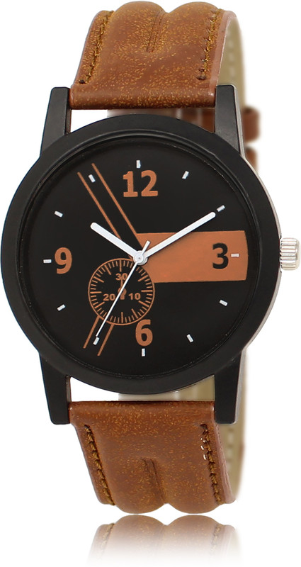 shop in style BROWN LEATHER BELT DESIGNER WATCH NEW ARRIVAL FAST SELLING TRACK DESIGNER WATCH FOR PARTY_PROFESSIONAL_DIWALI_FESTIVAL SPECIAL WATCH FOR BOYS_GUYS Analog Watch  - For Men