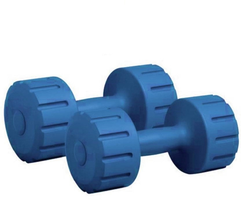 compass 5 KG X 2 PVC filled with Concrete/sand Fixed Weight Dumbbell(5 kg)