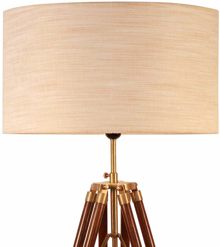 a2zcrafts Beige Big Lamp Shade Table Lamps Lamp Shade(Cotton)