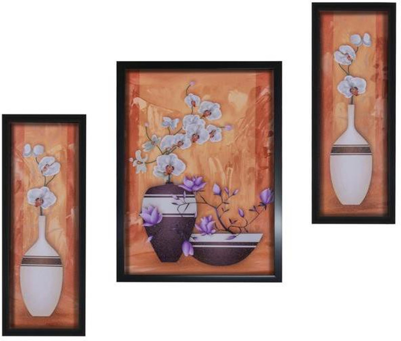 silver trees Set of 3 , wall panintings Digital Reprint 12.8 inch x 20.5 inch Painting