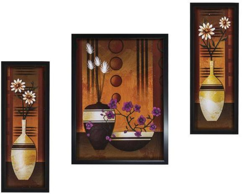 silver trees Set of 3 , wall panintings Digital Reprint 12.8 inch x 20.5 inch Painting