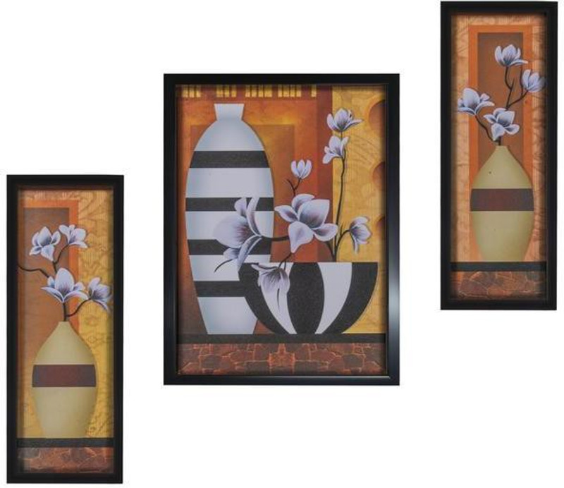 silver trees Set of 3 , wall panintings Digital Reprint 12.8 inch x 20.5 inch Painting