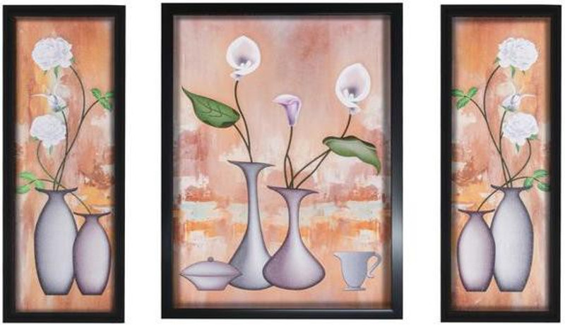 silver trees Set of 3 , wall panintings Digital Reprint 12.8 inch x 20.5 inch Painting