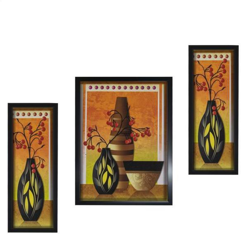 silver trees Set of 3 , wall panintings Digital Reprint 12.8 inch x 20.5 inch Painting