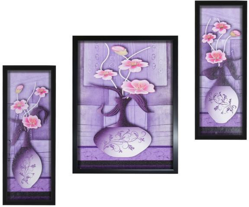 silver trees Set of 3 , wall panintings Digital Reprint 12.8 inch x 20.5 inch Painting