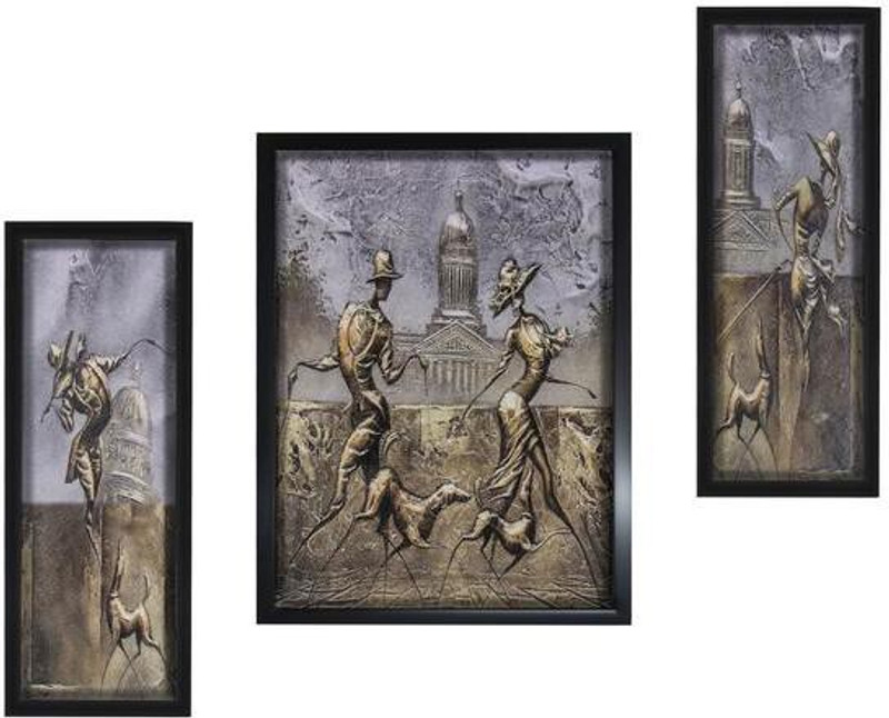 silver trees Set of 3 , wall panintings Digital Reprint 12.8 inch x 20.5 inch Painting