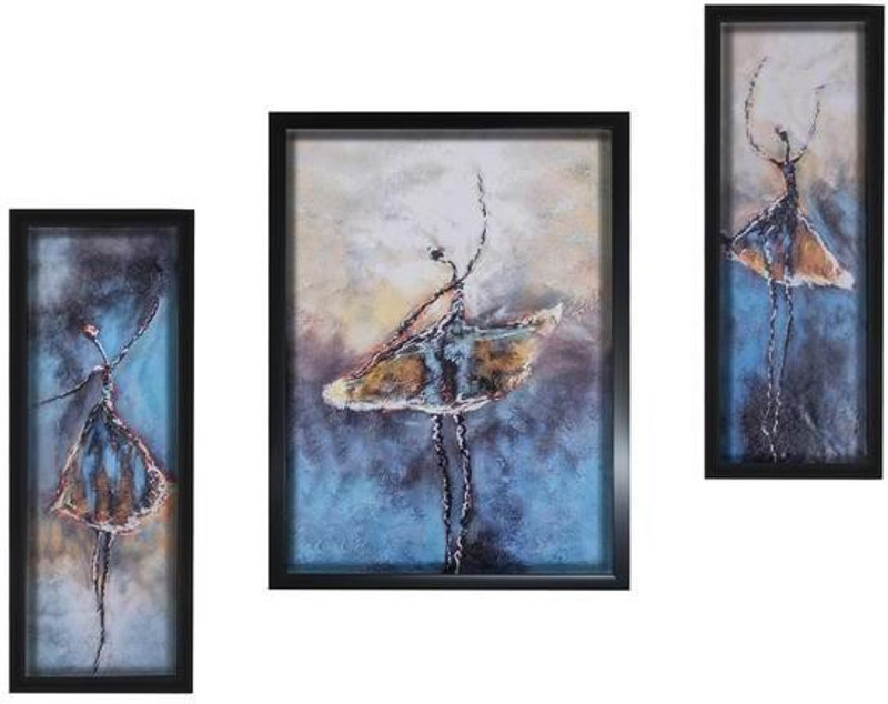silver trees Set of 3 , wall panintings Digital Reprint 12.8 inch x 20.5 inch Painting
