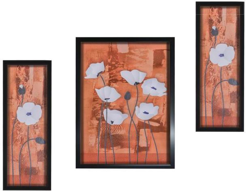 silver trees Set of 3 , wall panintings Digital Reprint 12.8 inch x 20.5 inch Painting