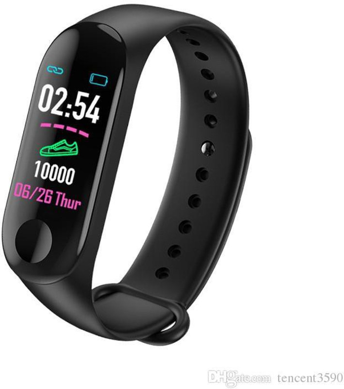 qulity Mx3 INTELLIGENT WATCH(Black Strap, Size : FREE)