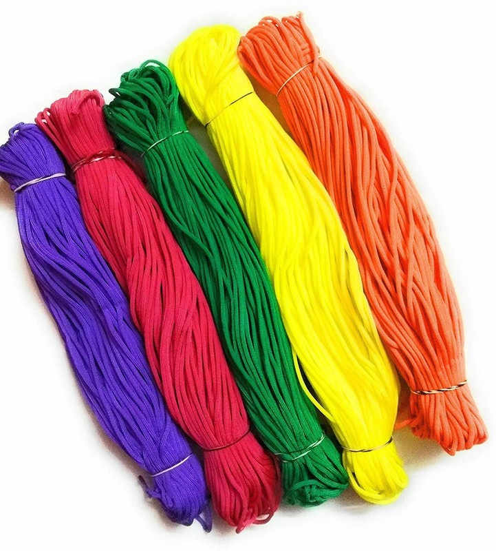 achara multi color (macram dhaga) Thread(130 m Pack of6)