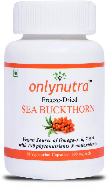 onlynutra Freeze Dried Sea Buckthorn Veg Capsules(500 mg)