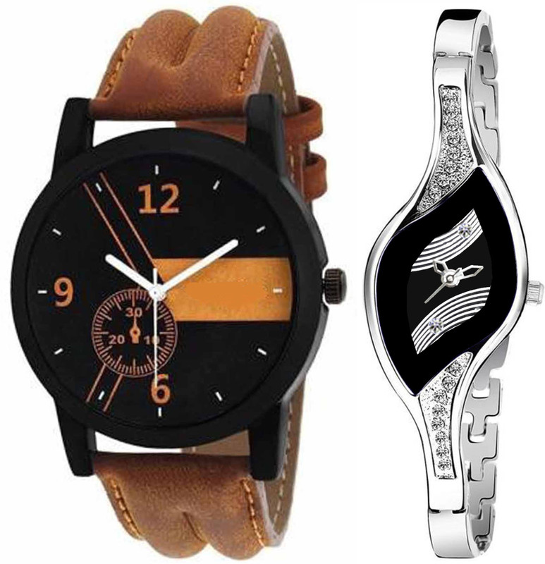 us chopda New Best Combo Pack Black Dial Beautiful Fancy Fashionable Diamond Stunned Bracelet Watch For Boys & Girls NW-141 watch Analog Watch  - For Men & Women