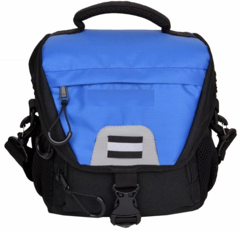 blue camera bag