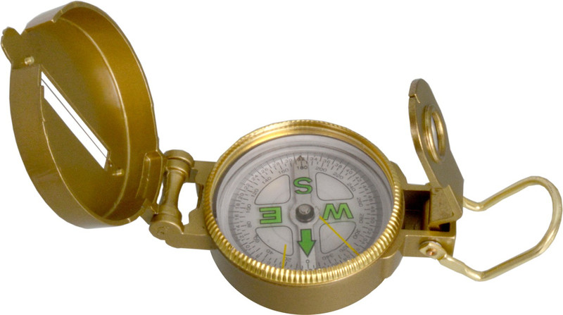 DFERTD 3 in 1 Military Hiking Camping Lens Lensatic Magnetic Compass Compass(White)
